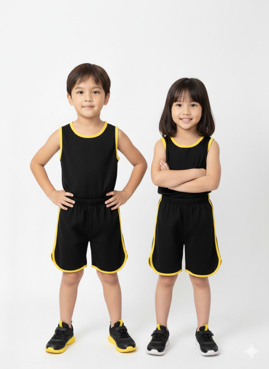 Kids Sando and Shorts Track Suit 2 Pcs Set - LARGE