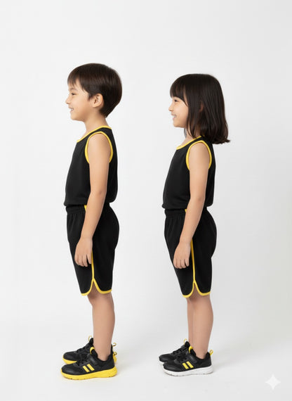 Kids Sando and Shorts Track Suit 2 Pcs Set - LARGE