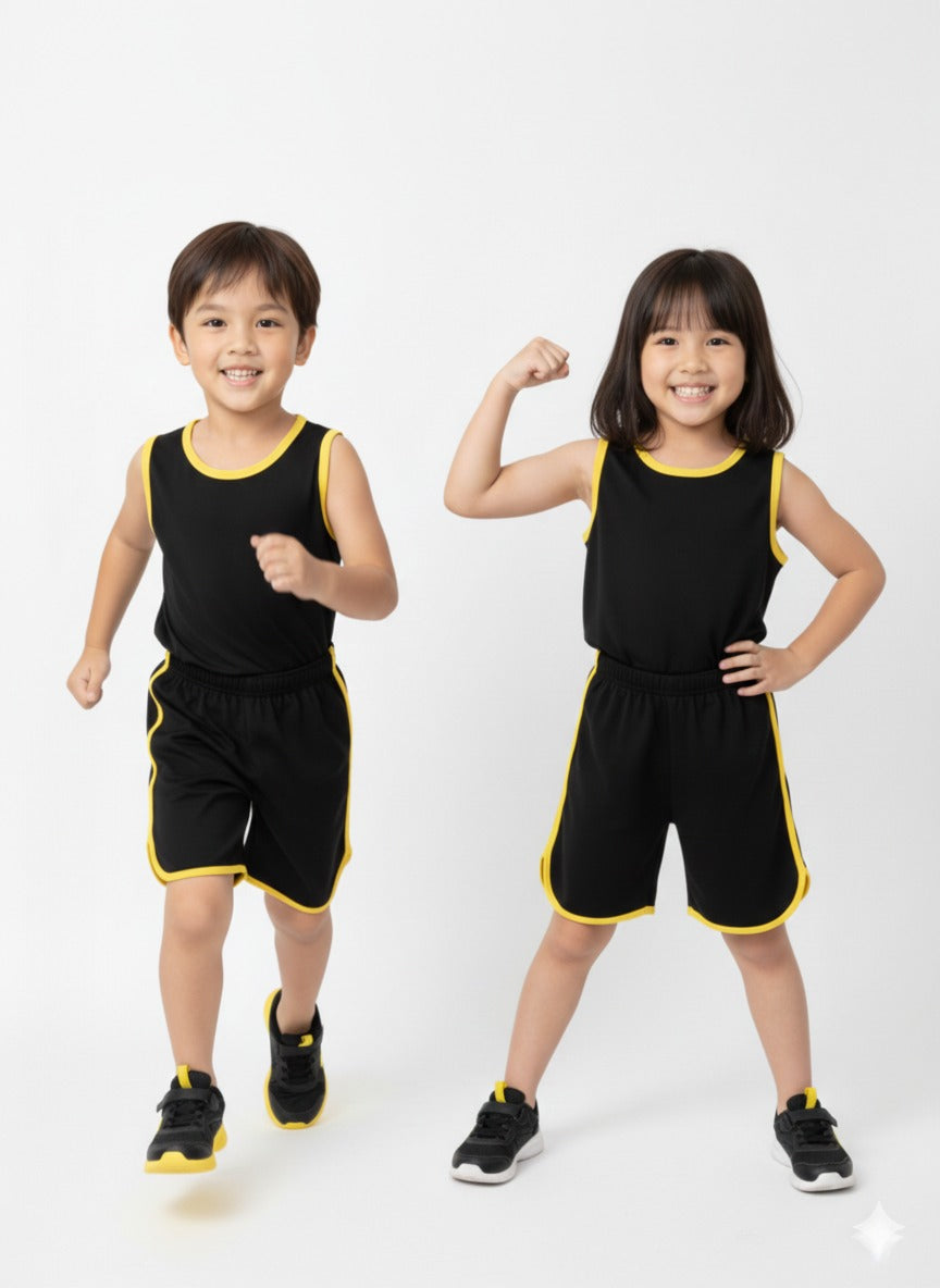Kids Sando and Shorts Track Suit 2 Pcs Set - LARGE